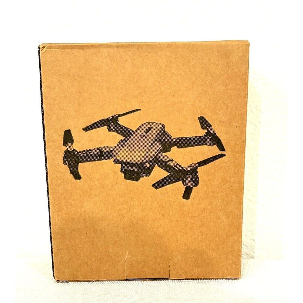E99 With Dual Camera & Dual Battery Foldable RC Quadcopter Black NEW